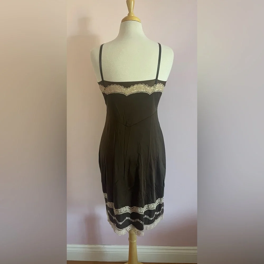 Vintage Brown and Mocha Lace Nightgown - Picture 4 of 5